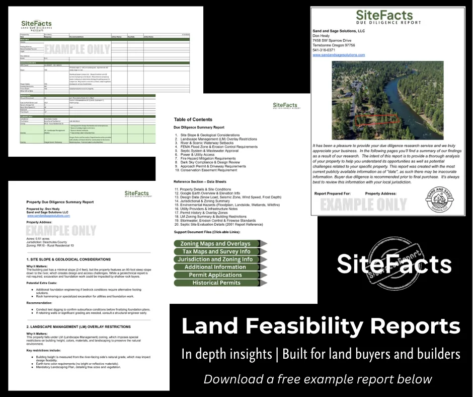 What Is a SiteFacts Report? Your Land Feasibility Cheat Code